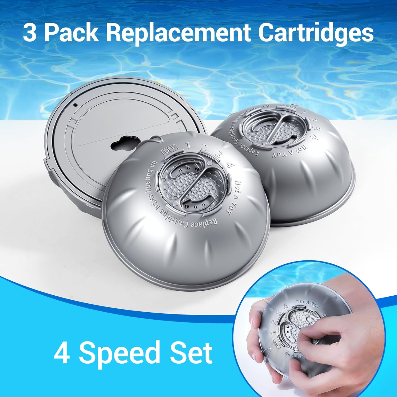 Discountfilterpro Hot Tub Replacement Cartridge for use with Frog Ease Floating System – Hot Tub Maintance System Supports Less Chlorine Use 6 Pack